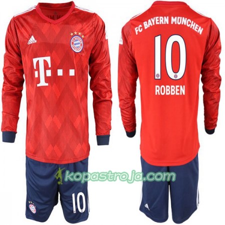 Billiga Fotbollströjor FC Bayern München Robben 10 Barn Hemma tröja 2018/19 Långärmad